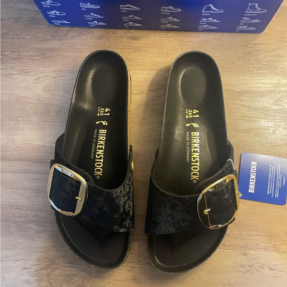 RARE Birkenstock Madrid Big Buckle Rivet Logo Sandals - Picture 7 of 11